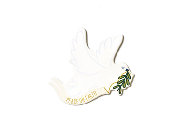 White Dove Big Attachment with Peace on Earth Message