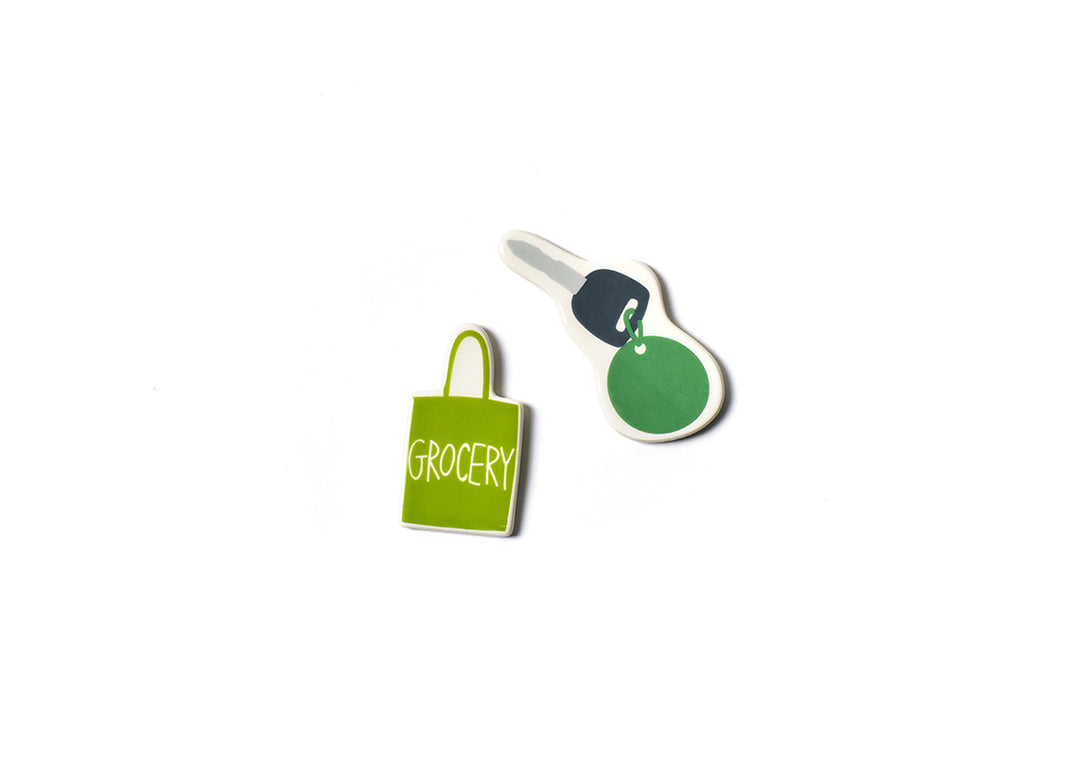 Calendar Magnets Groceries and Car Set