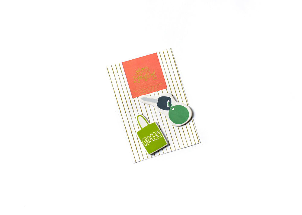 Calendar Magnets Groceries and Car Set