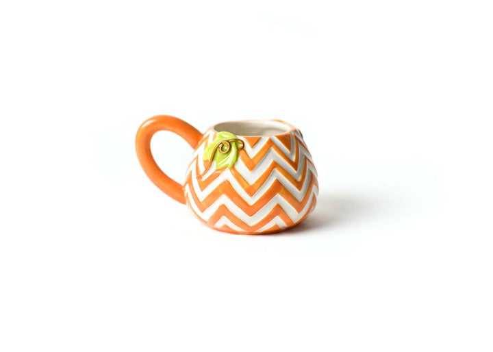 Chevron Pumpkin Shaped Mug