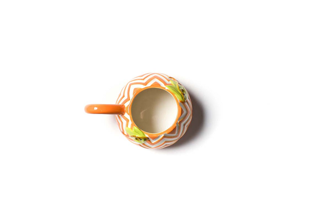 Top View Interior Pumpkin Shaped Mug