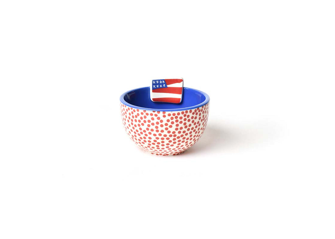 Red White Blue Flag Embellishment Bowl
