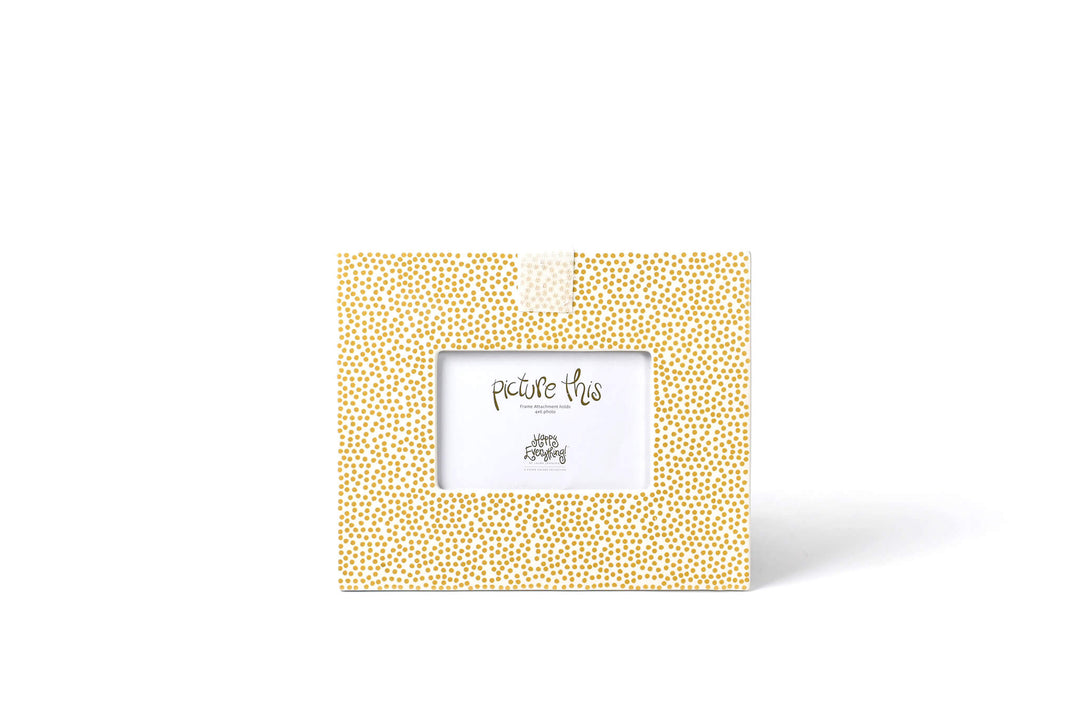 Gold Small Dot Mini Frame with Hook-and-Loop Fastener