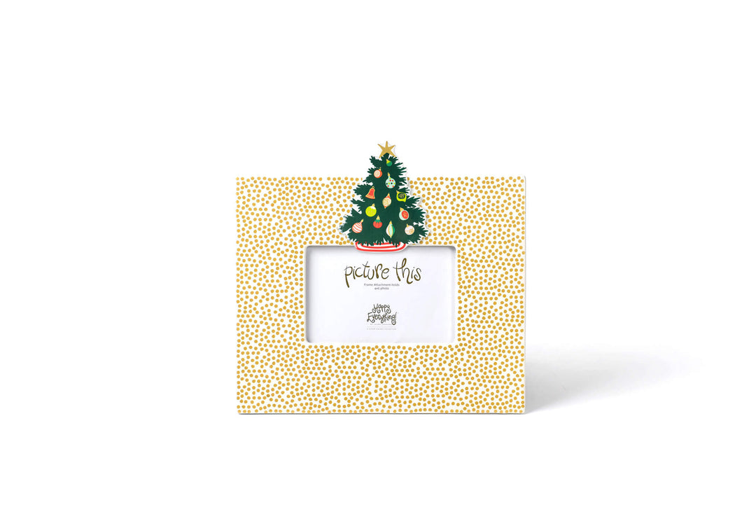 Seasonal Attachment on Mini Frame Gold Small Dot Design