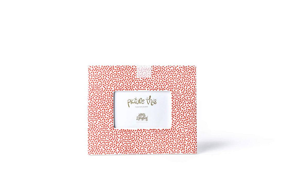 Red Small Dot Mini Frame with Hook-and-Loop Fastener for Interchangable Designs