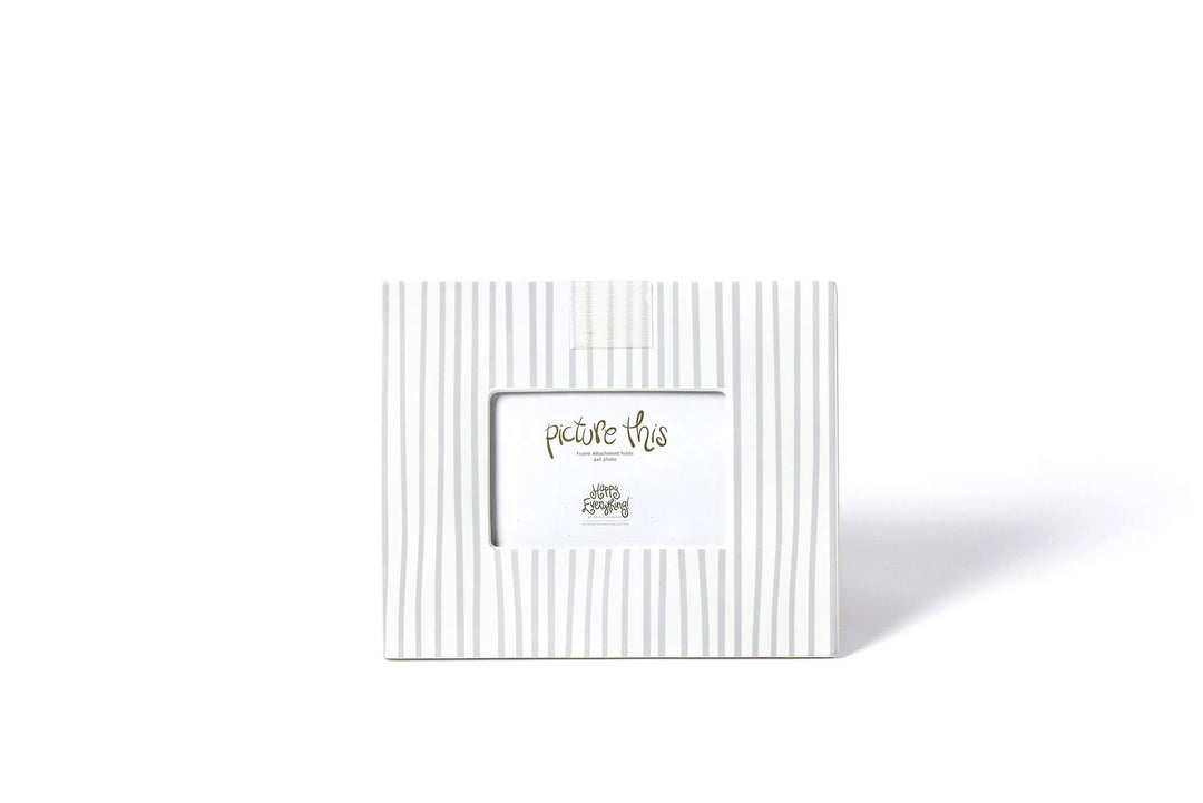 Stone Stripe Mini Frame with Hook-and-Loop Fastener for Interchangable Decorations
