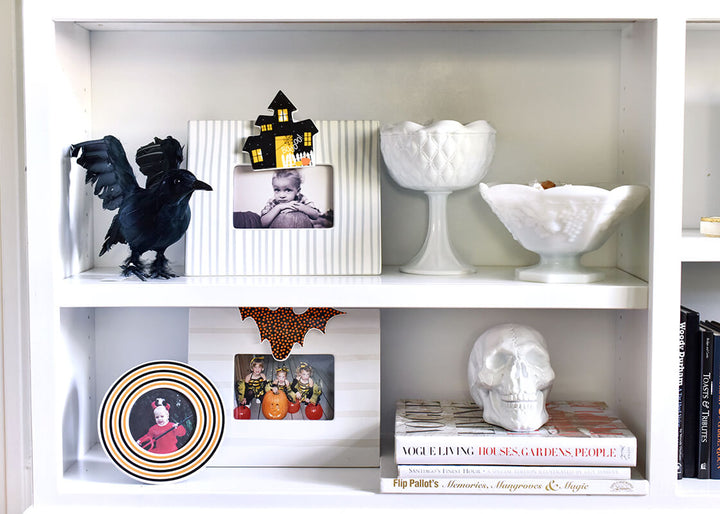Halloween Attachments on Stone Stripe Mini Frames