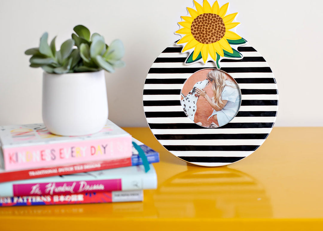 Black Medium Stripe Mini Frame Happy Decor