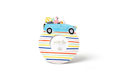 Beach-themed Attachment on Mini Round Frame Happy Line Up Design