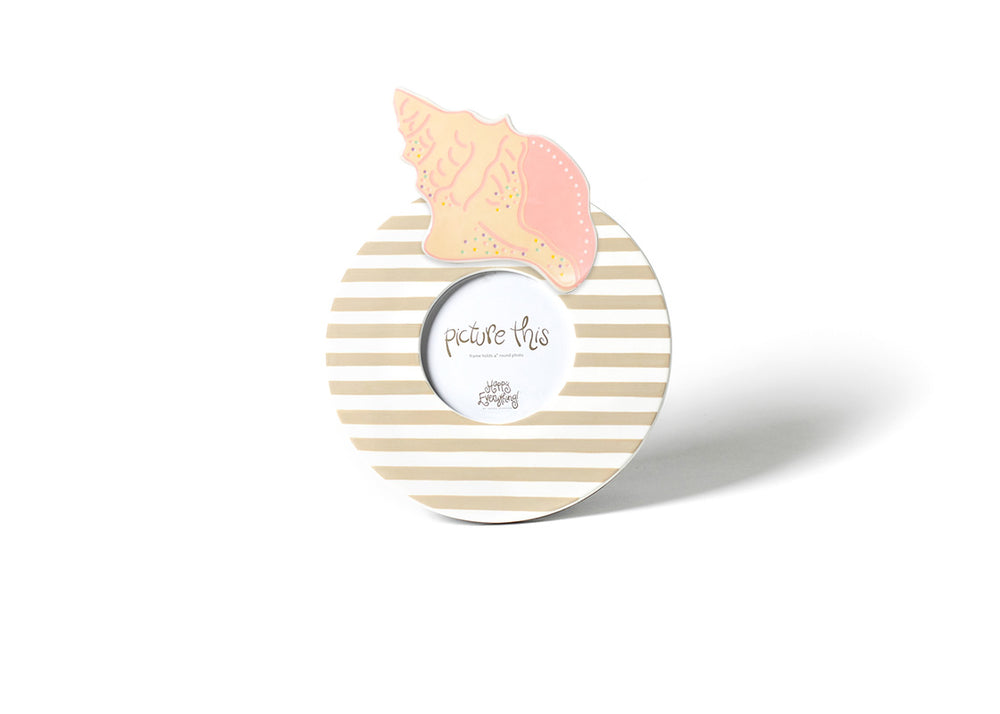 Mini Attachment on Mini Round Frame Neutral Stripe Design