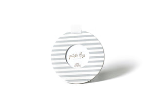 Stone Medium Stripe Mini Round Frame