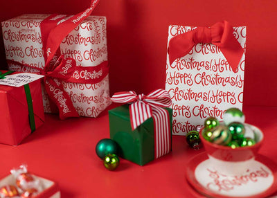 Holiday Gifts with Happy Christmas Small Gift Bag