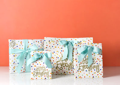Happy Dot Happy Everything! Gift Wrap Collection Including Small  Gift Bag