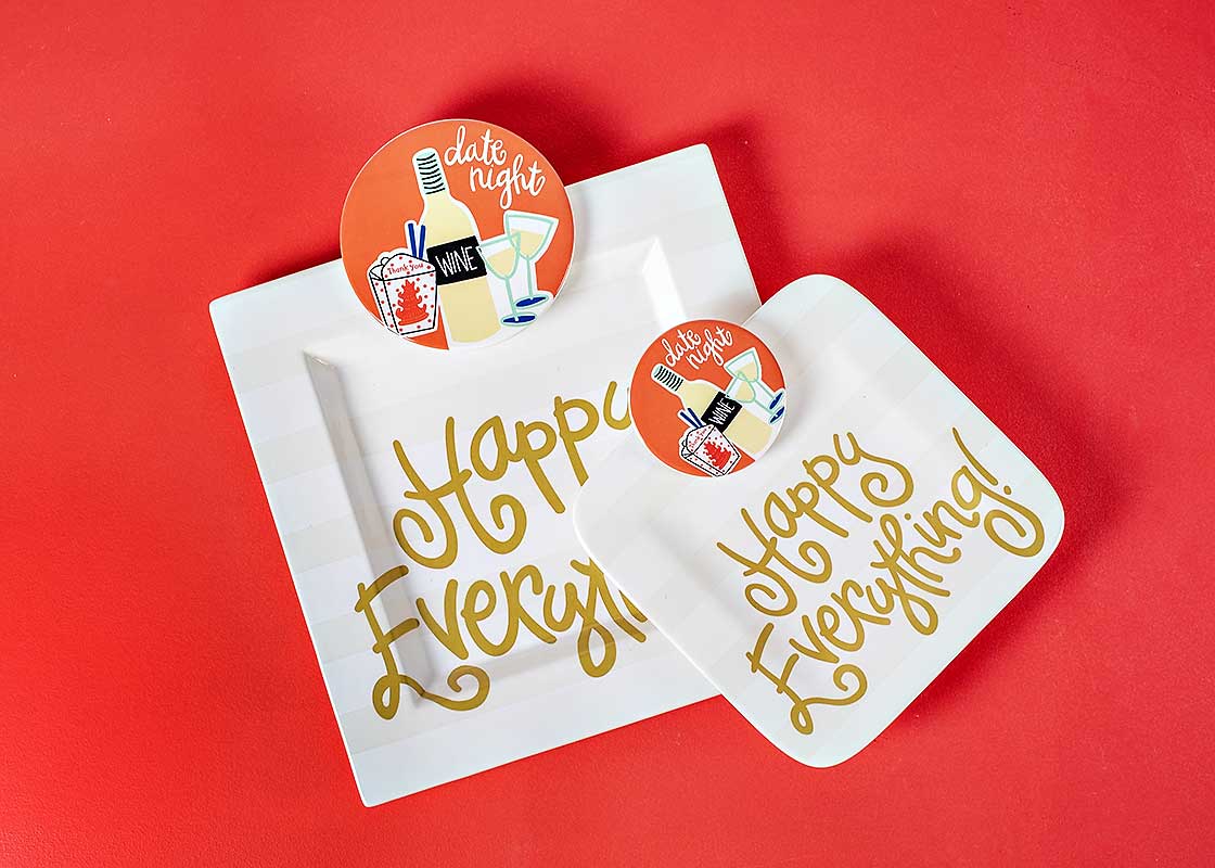 Happy Everything! by Laura Johnson Square Platter - Thumbnail 3