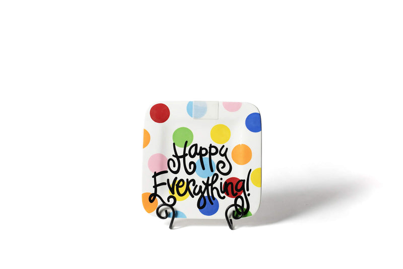 Bright Dot Mini Square Serving Platter with Signature Hook-and-Loop Attachment