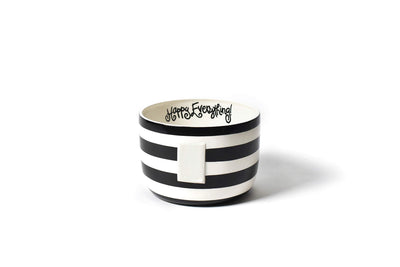 White with Black Stripe Big Bowl with Hook-and-Loop Attachment