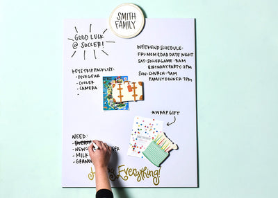 Personalize the Dry Erase Magnetic Message Board with Big Attachment