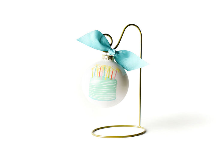 Ornament Stand Displaying Happy Birthday Ornament