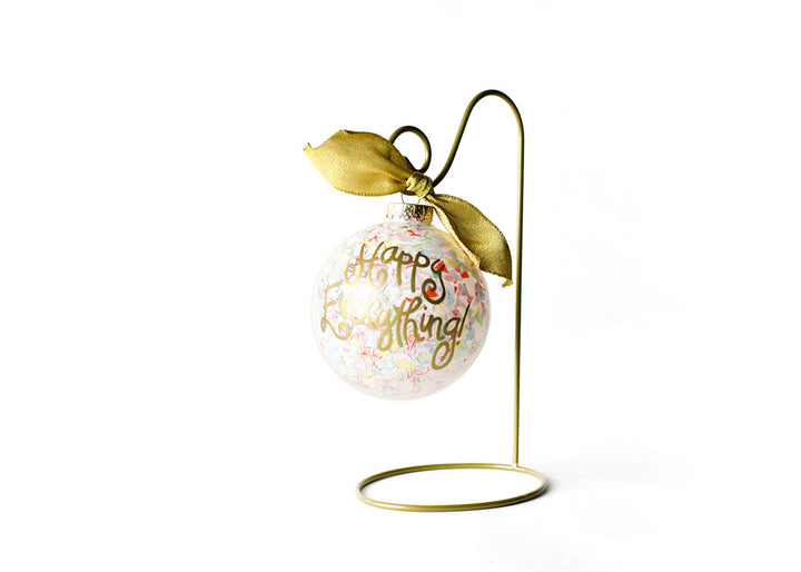 Confetti Ornament Displayed on Metal Ornament Stand