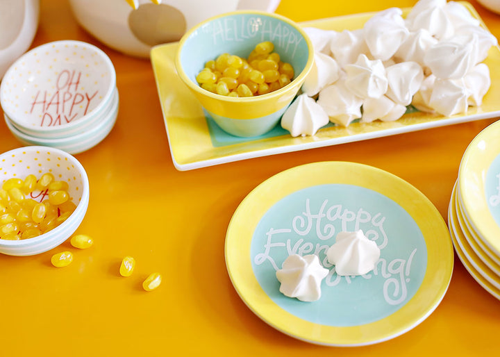 Sweet Treats Piled in Mint Color Block Serveware