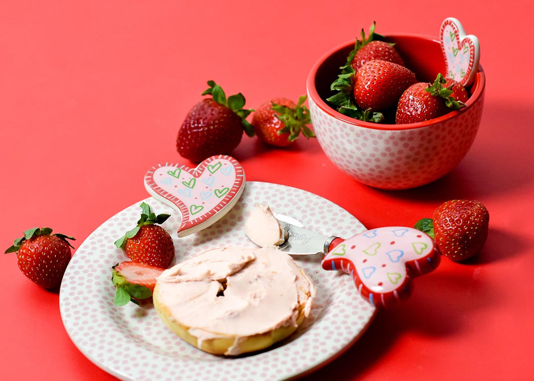 Heart Embellishment Plate and Bowl