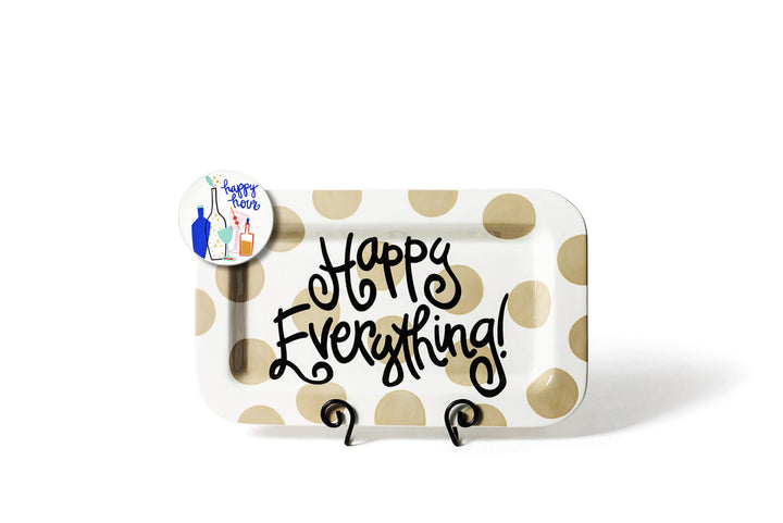 Happy Hour Mini Attachment on Mini Rectangle Platter Neutral Dot Design