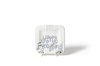 Stone Skinny Stripe Mini Happy Everything! Square Platter