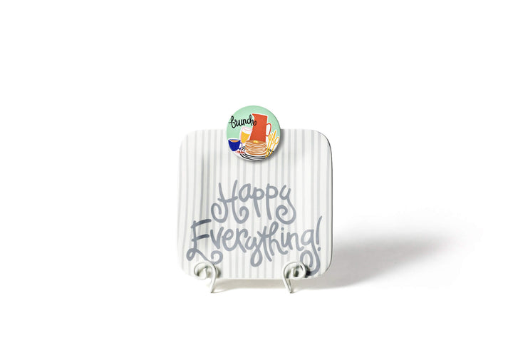 Brunch Mini Attachment on Stone Skinny Stripe Mini Square Serving Platter
