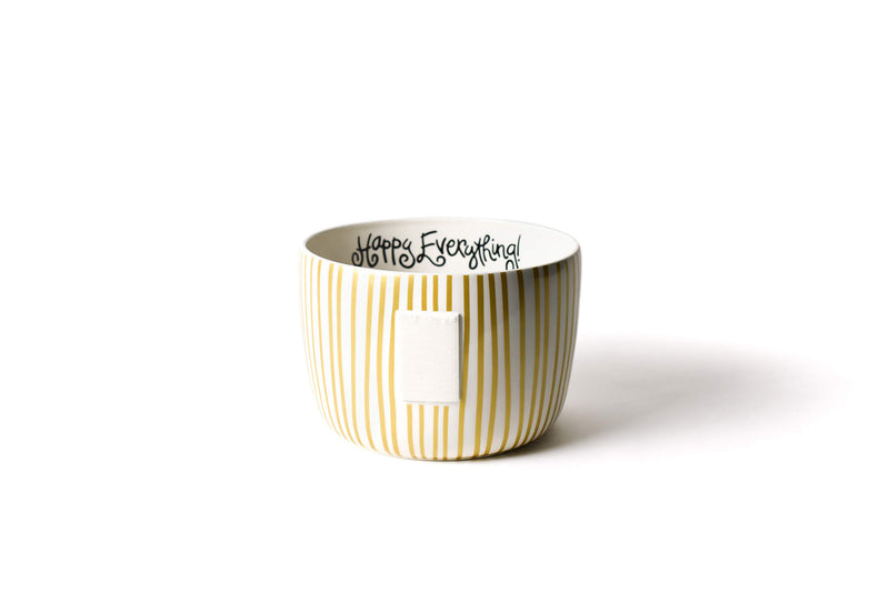 Gold Stripe Big Bowl with Signaturee Hook-and-Loop Attachment