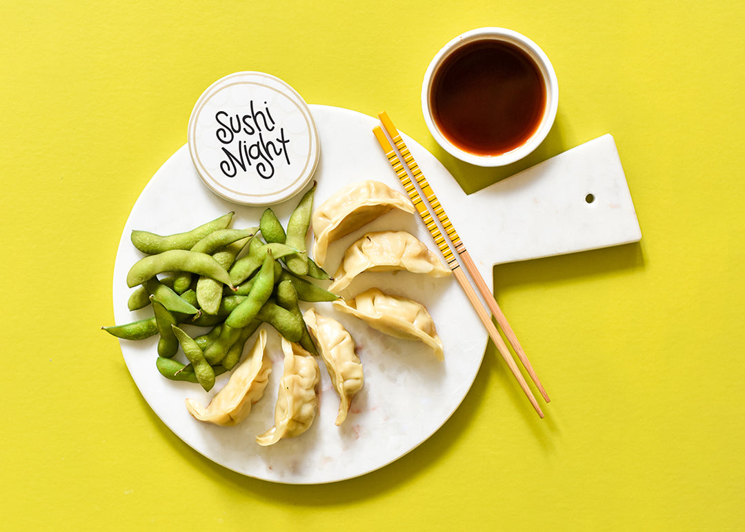 Serve Up Sushi on Mini Marble Serving Board with Sushi Night Mini Attachment