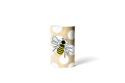 Bee Big Attachment on Big Vase Neutral Dot Design