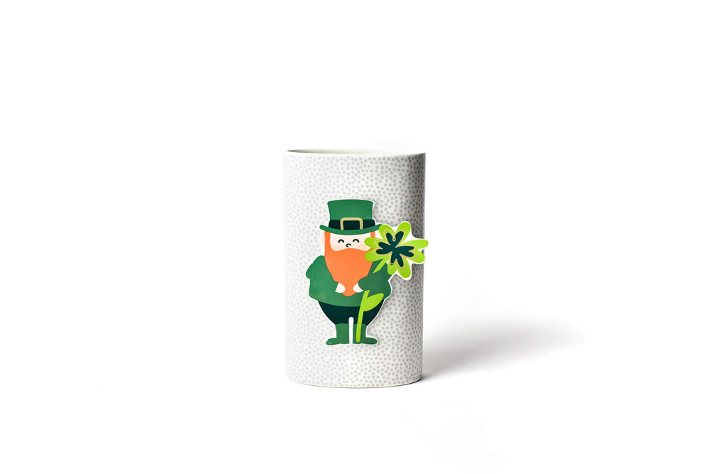 Leprachan Attachment on Big Vase Stone Small Dot Design