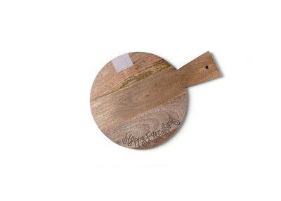 Wooden Mini Happy Everything! Serving Board with Hook-and-Loop Attachment