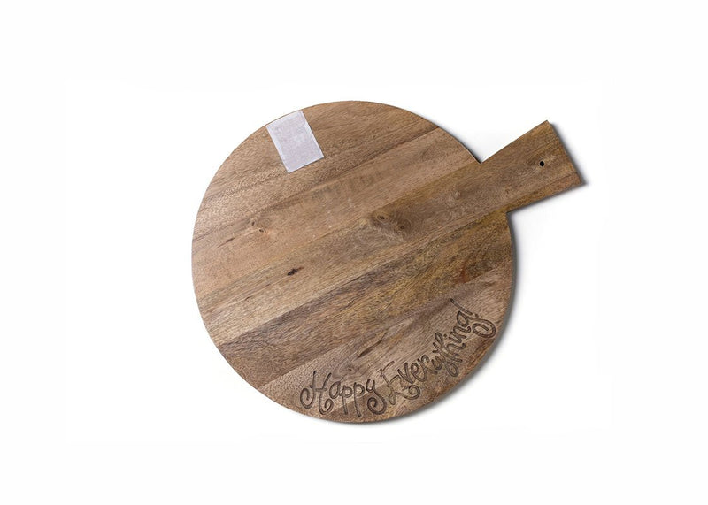 Wooden Big Happy Everything! Serving Board with Hook-and-Loop Attachment