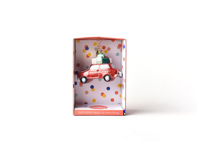 Holiday Car Shaped Ornament in Gift Box