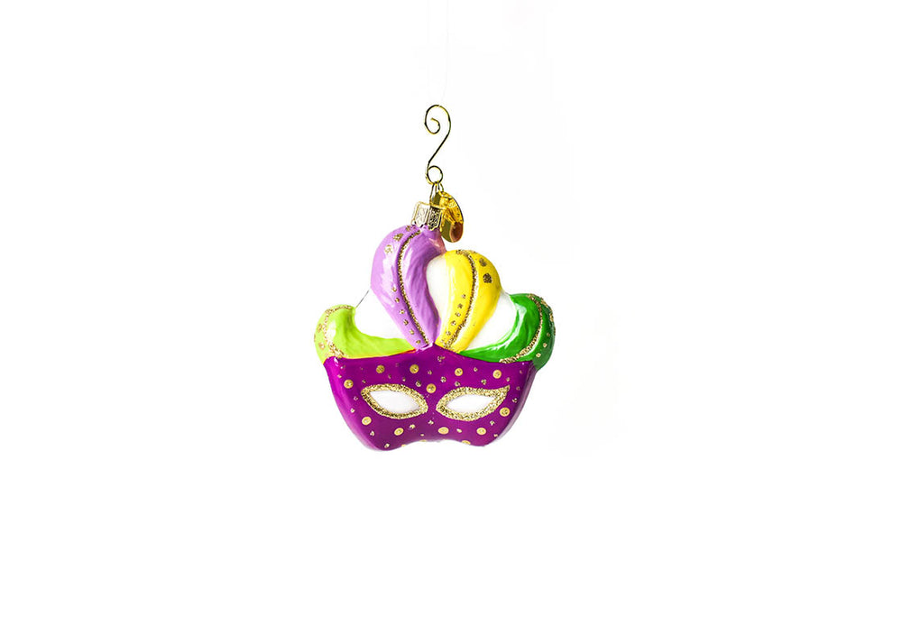 Shaped Ornament Mardi Gras Design