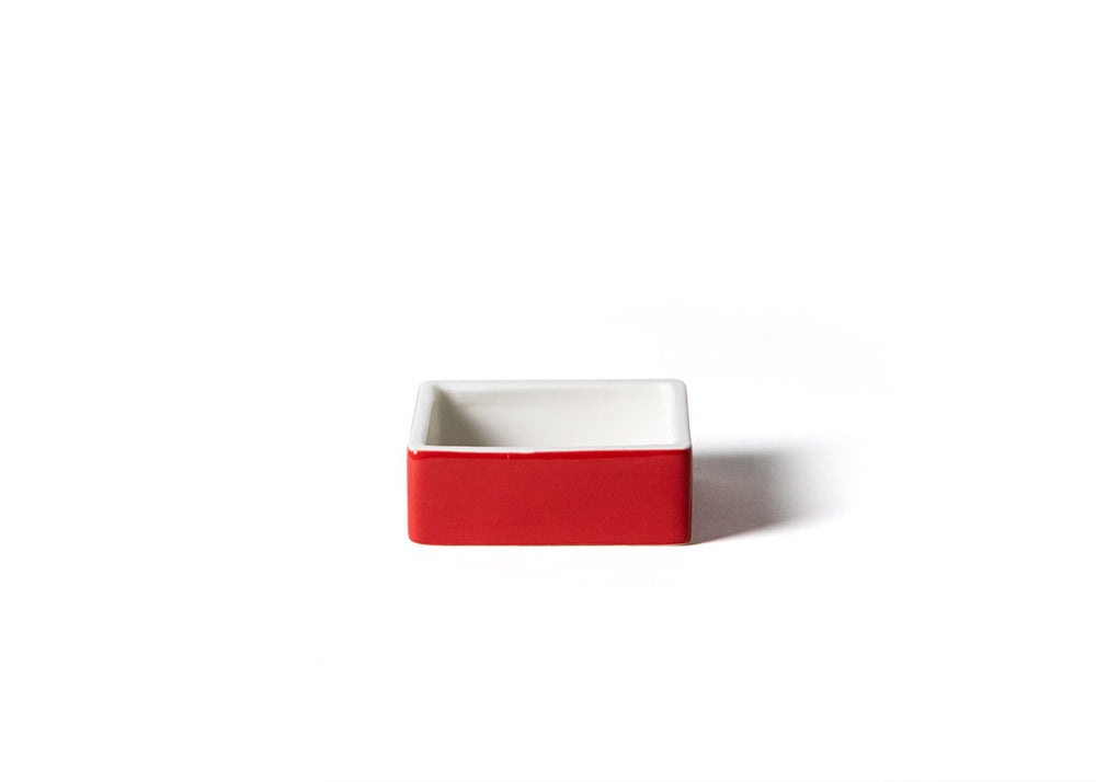 Bright Red Exterior of Arkansas Trinket Bowl