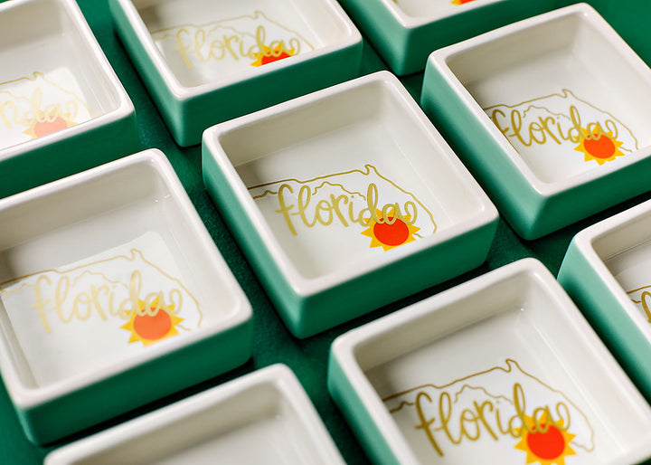 Collection of Florida Motif Trinket Bowls