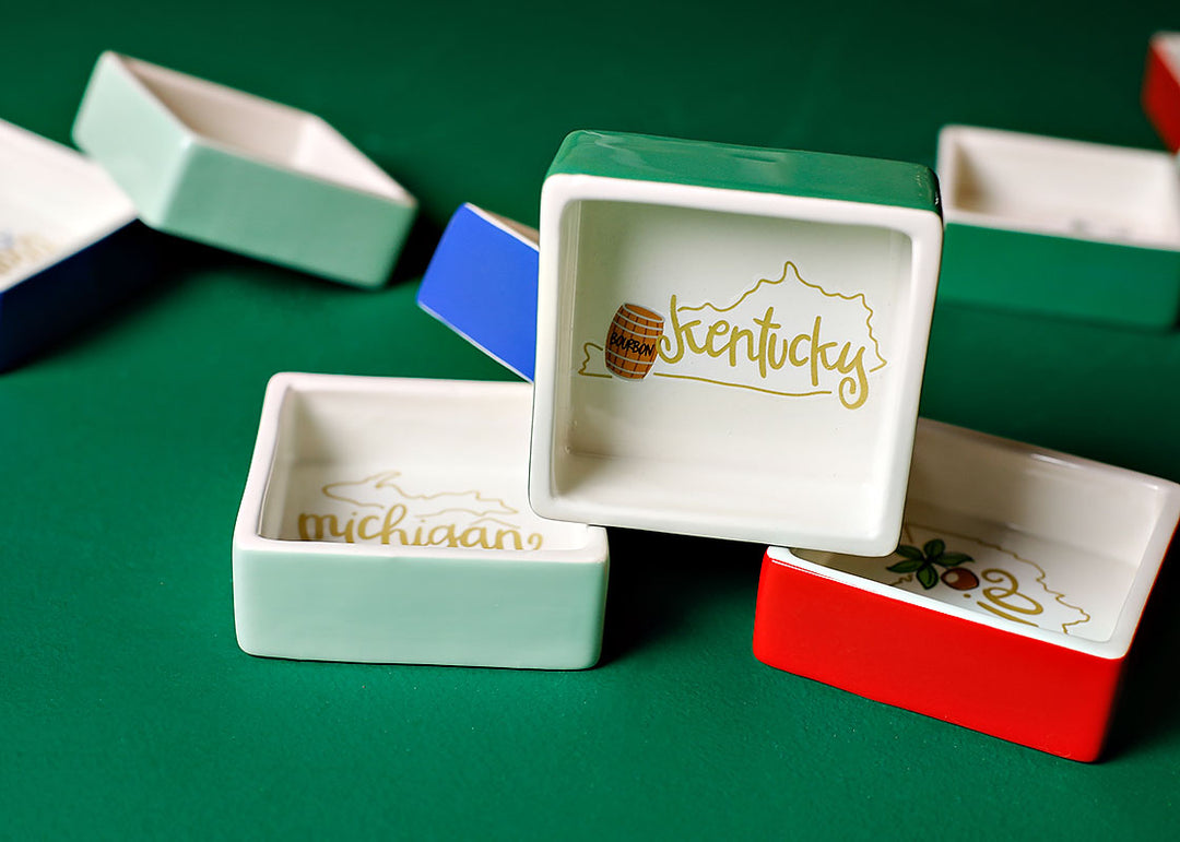 State Motif Trinket Bowls Including Kentucky