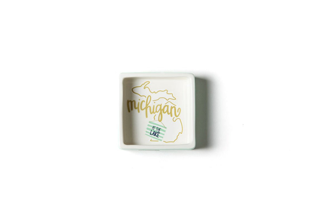 Michigan Square Trinket Bowl