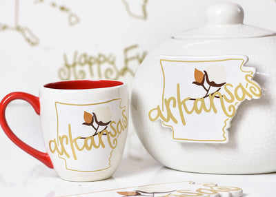 Arkansas Motif Mug and Base Attachment from Happy Everything!