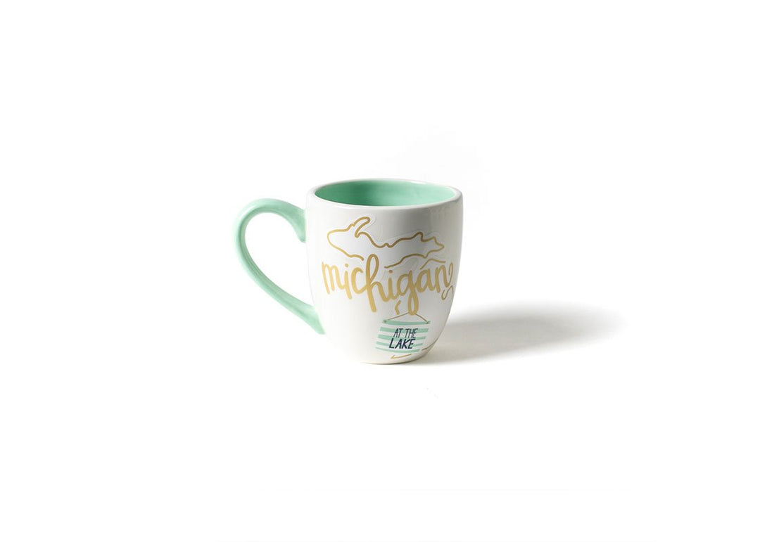 Michigan Motif Mug with Large Handle