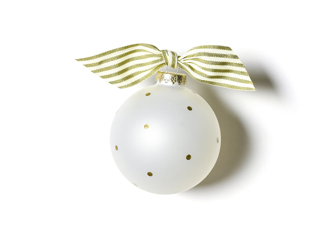 Personalization Available on Back Side of Georgia Motif Glass Ornament
