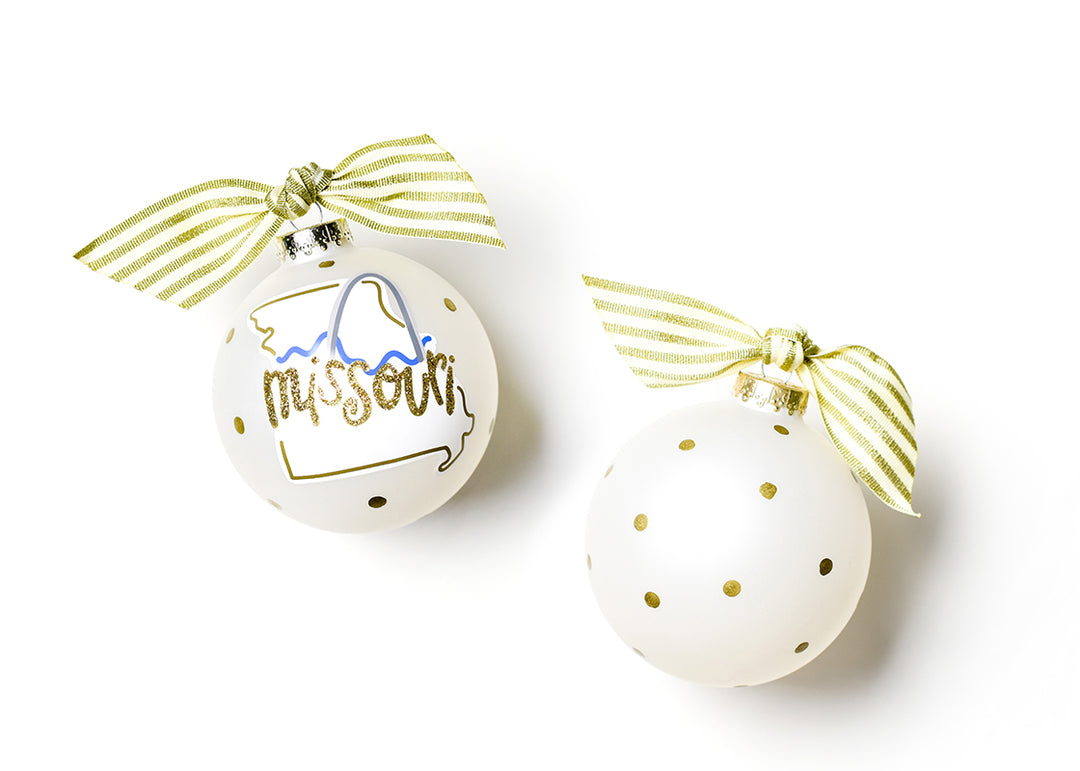 Missouri Motif Glass Ornament