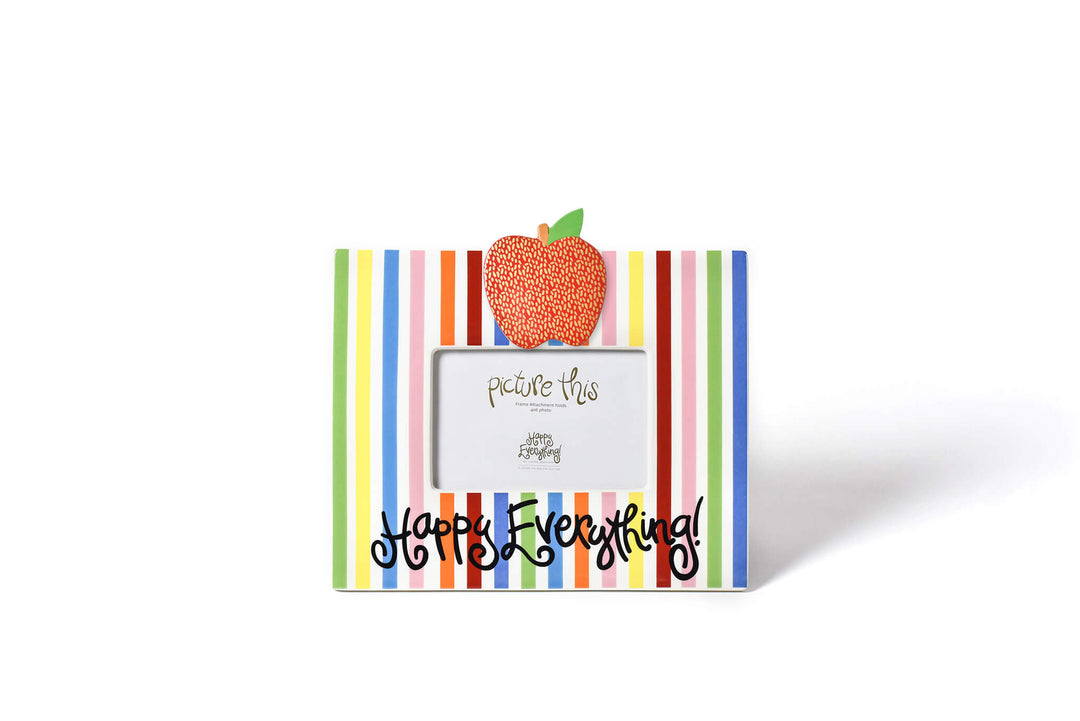 Mini Striped Frame with Apple Gold Mini Attachment