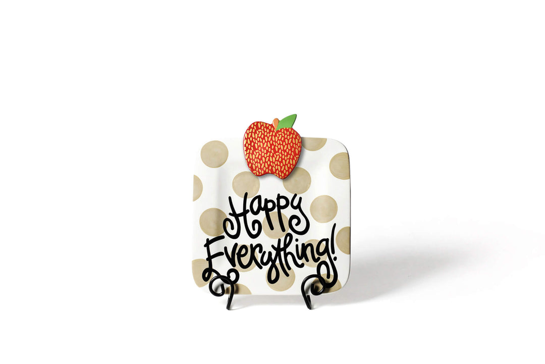 Apple Gold Mini Attachment on Neutral Dot Mini Happy Everything! Platter