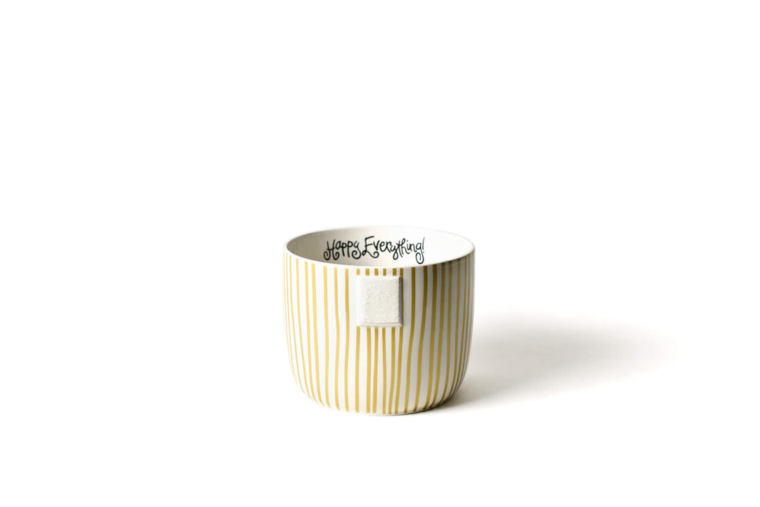 Gold Stripe Mini Bowl with Signature Hook-and-Loop Attachment