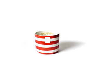 Red Stripe Mini Happy Everything! Bowl