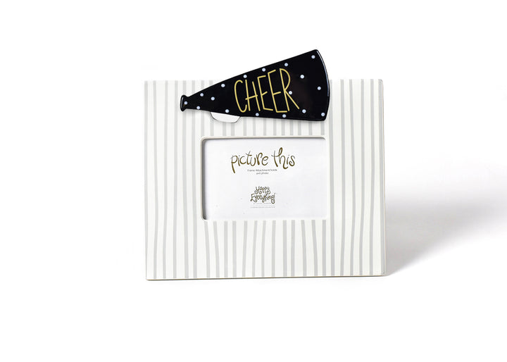 Mini Striped Frame with Cheer Megaphone Mini Attachment