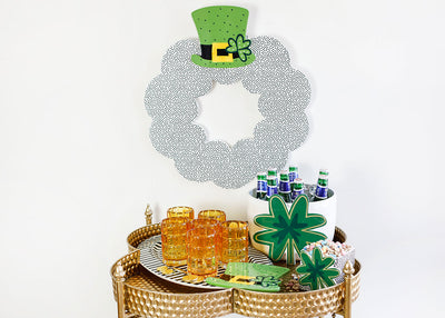St. Patrick's Day Coordinating Decor with Big and Mini Attachments Four Leaf Clover Design